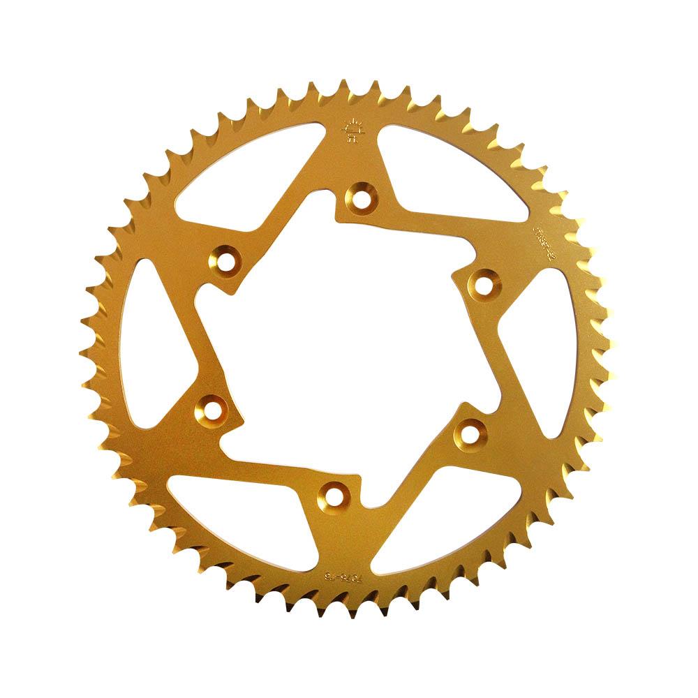 JT  ALLOY RACING SPROCKET - 54T 520P - GOLD/SILVER