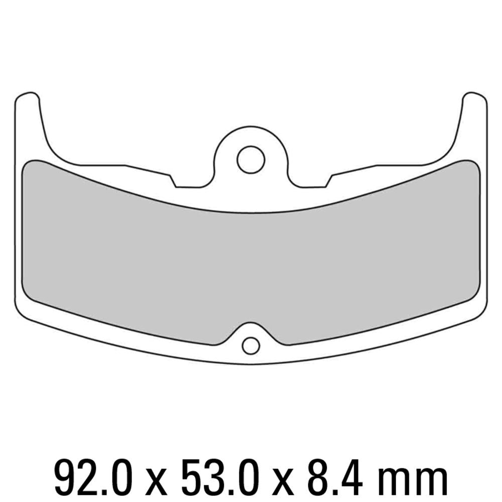 FERODO Brake Disc Pad Set - FDB310 P Platinum Compound - Non Sinter for Road or Competition
