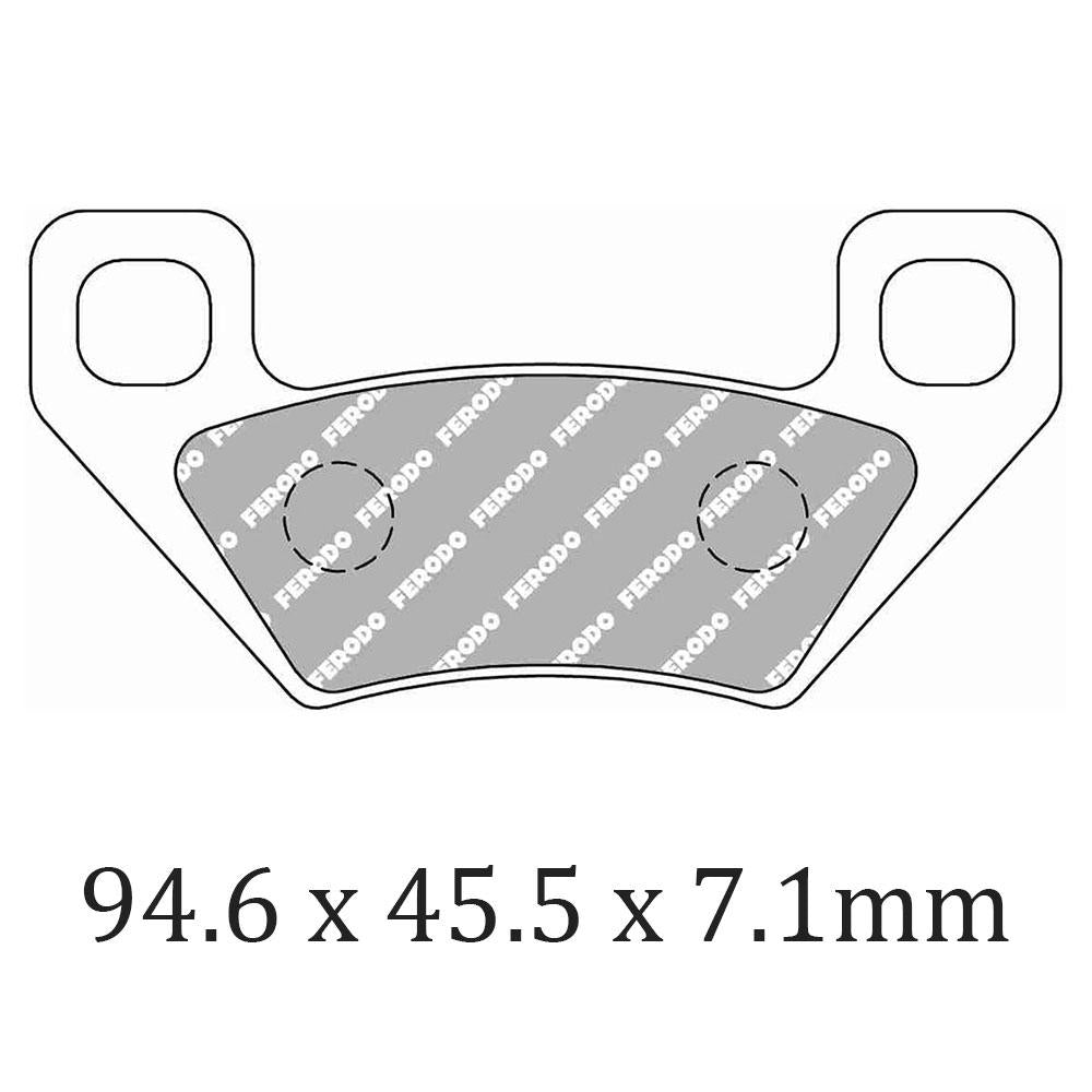 FERODO Brake Disc Pad Set - FDB2303 SG Sinter Grip SG Compound - Road, Off-Road or Competition
