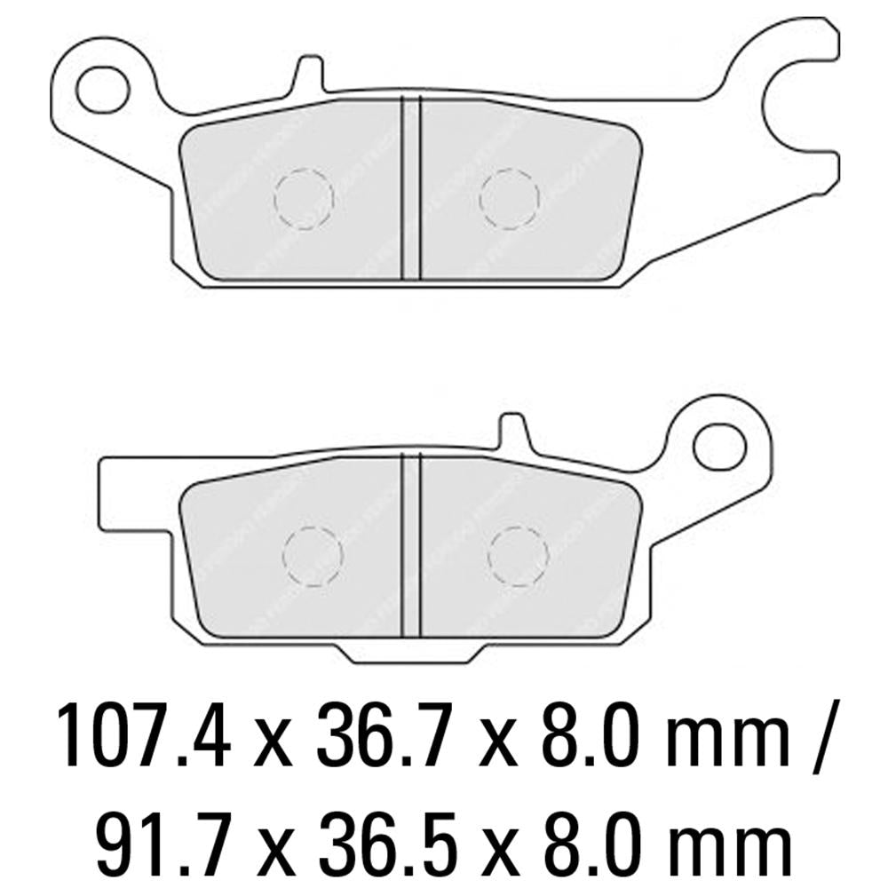 FERODO Brake Disc Pad Set - FDB2231 SG Sinter Grip SG Compound - Road, Off-Road or Competition