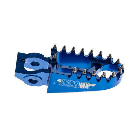 STATES MX S2 ALLOY OFF ROAD FOOTPEGS - KTM/HUSQVARNA (FITS 2016 MODELS ON) - BLUE