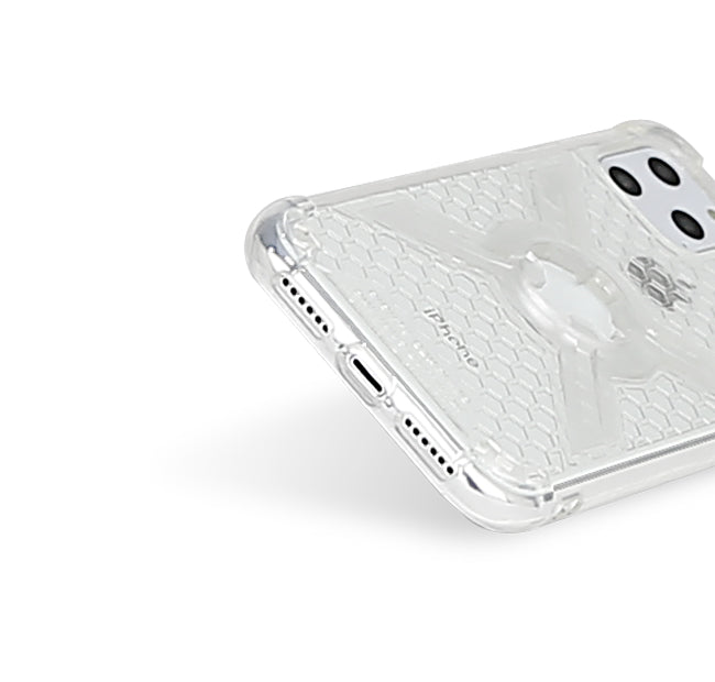iPhone 11 Pro Max X-Guard Case Clear Grey + Infinity Mount