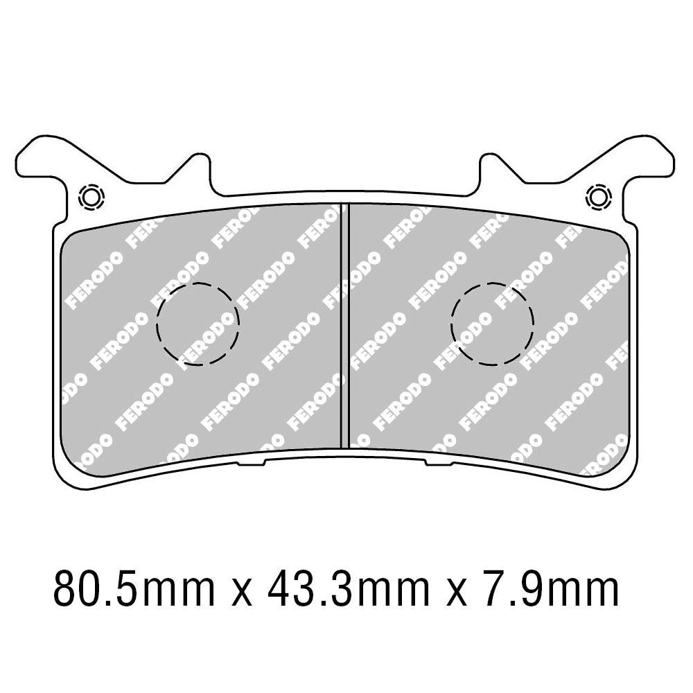 FERODO Brake Disc Pad Set - FDB2324 STSinter Grip ST Compound - Road, Track Days and Competition