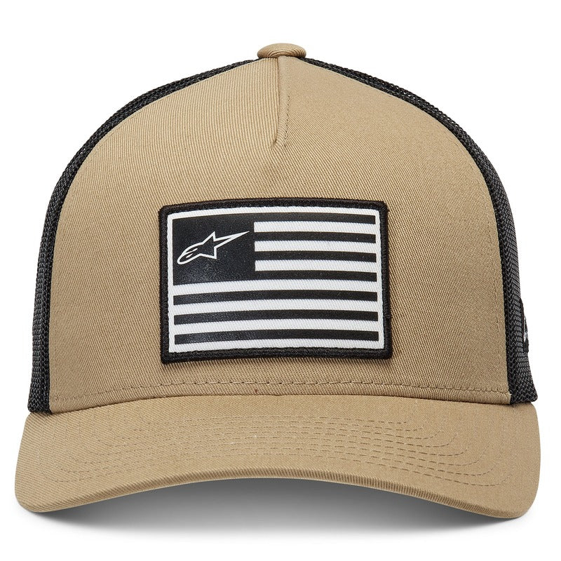 ALPINESTARS FLAG SNAPBACK HAT SAND/BLACK