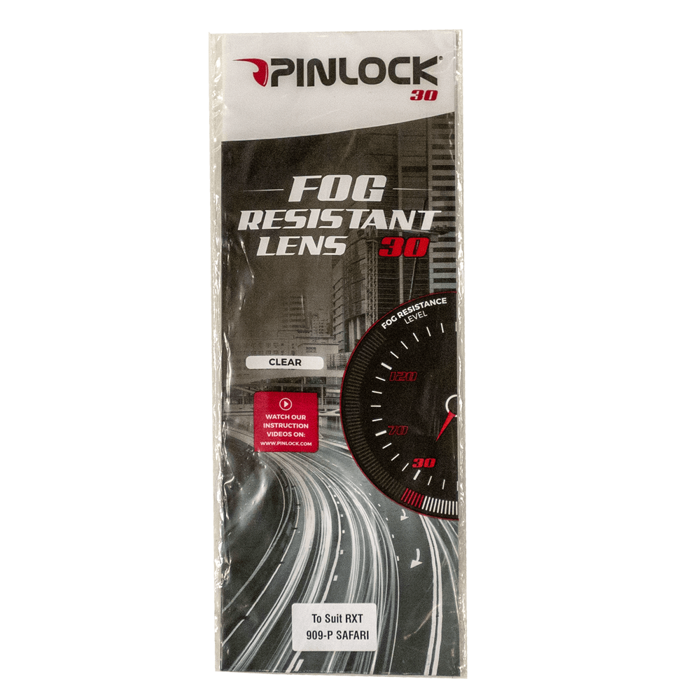 PINLOCK 30 suit RXT 825-STREET 2 - 909P SAFARI - 918 FlIP UP - CLEAR