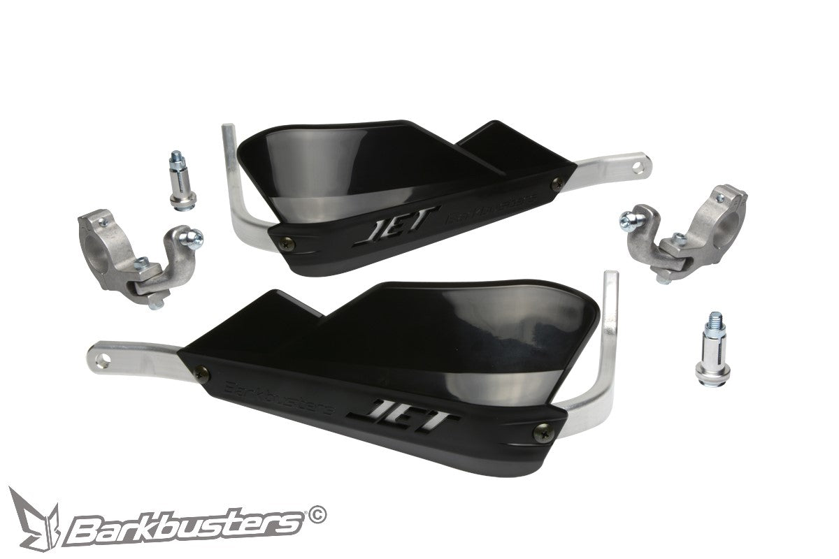 JET Handguard â€“ Two Point Mount (Tapered)
TO FIT:
Tapered handlebar
NOTE: will not fit Renthal Twin Wall or Barkbusters VSBar