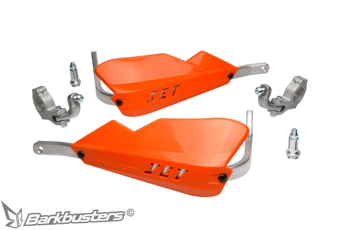JET Handguard â€“ Two Point Mount (Tapered)
TO FIT:
Tapered handlebar
NOTE: will not fit Renthal Twin Wall or Barkbusters VSBar