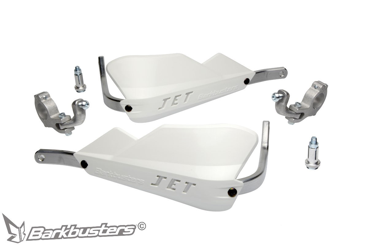 JET Handguard â€“ Two Point Mount (Tapered)
TO FIT:
Tapered handlebar
NOTE: will not fit Renthal Twin Wall or Barkbusters VSBar