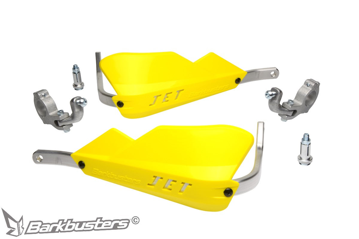 JET Handguard â€“ Two Point Mount (Tapered)
TO FIT:
Tapered handlebar
NOTE: will not fit Renthal Twin Wall or Barkbusters VSBar
