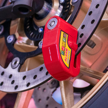 110dB alarm Disc lock Red