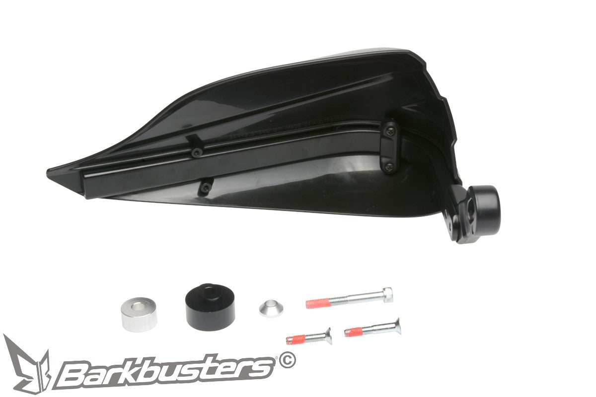 STORM Handguard â€“ Single Point Bar End Mount (threaded)
TO FIT:
6mm or 8mm internal thread handlebar