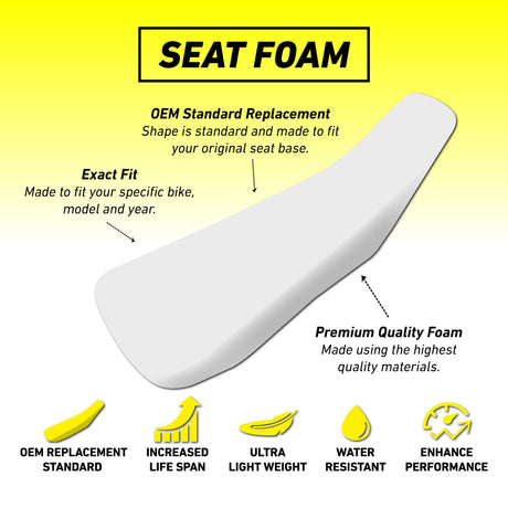 Kawasaki KX125 90-91/KX250 90-91 Standard OEM Seat Foam