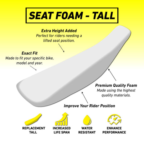 Kawasaki KX250F 13-16/KX450F 12-15 TALL Seat Foam