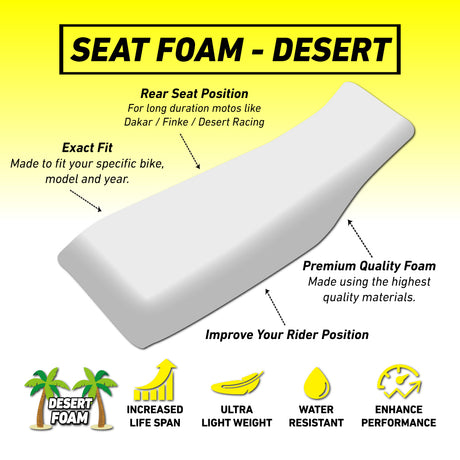 Yamaha YZ250F 14-18 /YZ450F 14-17 /WR250F 15-19 /WR450F 16-18 Desert Seat Foam