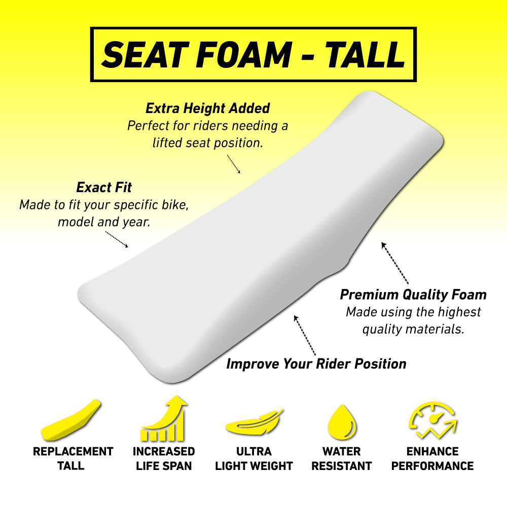 Yamaha YZ250F 14-18 /YZ450F 14-17 /WR250F 15-19 /WR450F 16-18 TALL Seat Foam