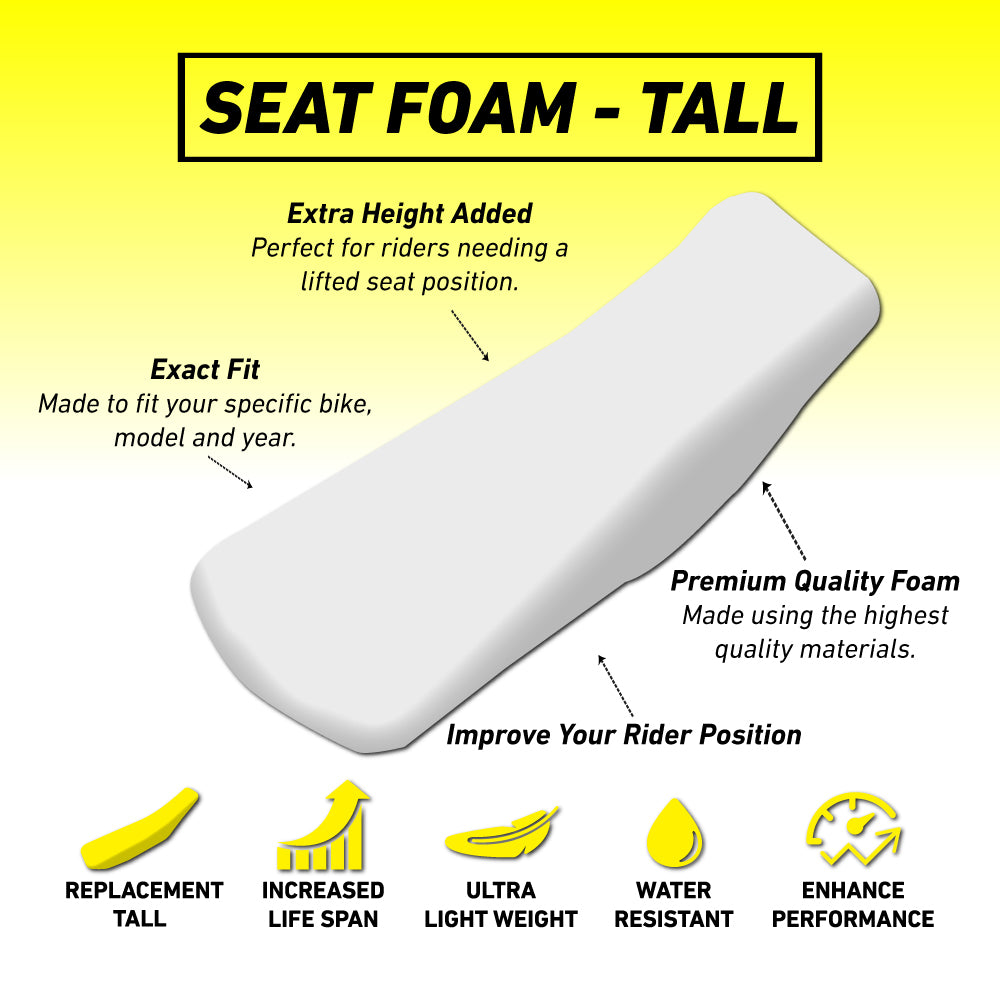 Yamaha YZ450F 18-22 /YZ250F 19-23 /WR450F 19-23 /WR250F 20-23 TALL Seat Foam