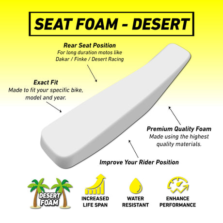 Beta 125/200/250/300/390/430/480RR 20-23 DESERT Seat Foam