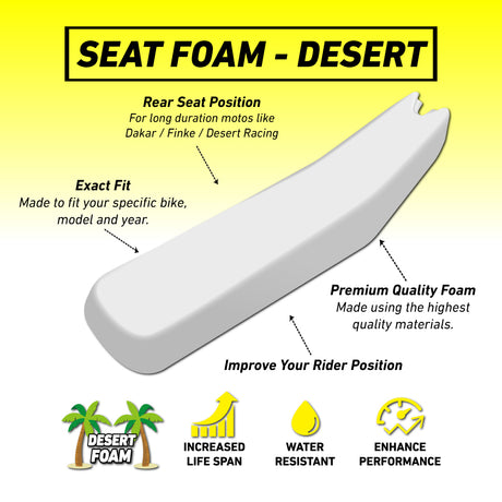 KTM 125SX/250SX/300SX/250SXF/350SXF/450SXF 2023 DESERT Seat Foam