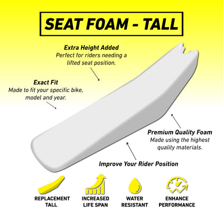 KTM 125SX/250SX/300SX/250SXF/350SXF/450SXF 2023 TALL Seat Foam