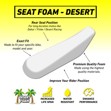 TM MX125/144/250/300 2T 22-23/ EN250/300/450/530 4T 22-23 DESERT Seat Foam