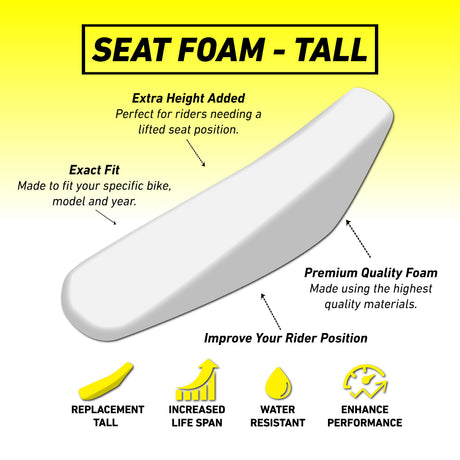 TM MX125/144/250/300 2T 22-23/ EN250/300/450/530 4T 22-23 TALL Seat Foam