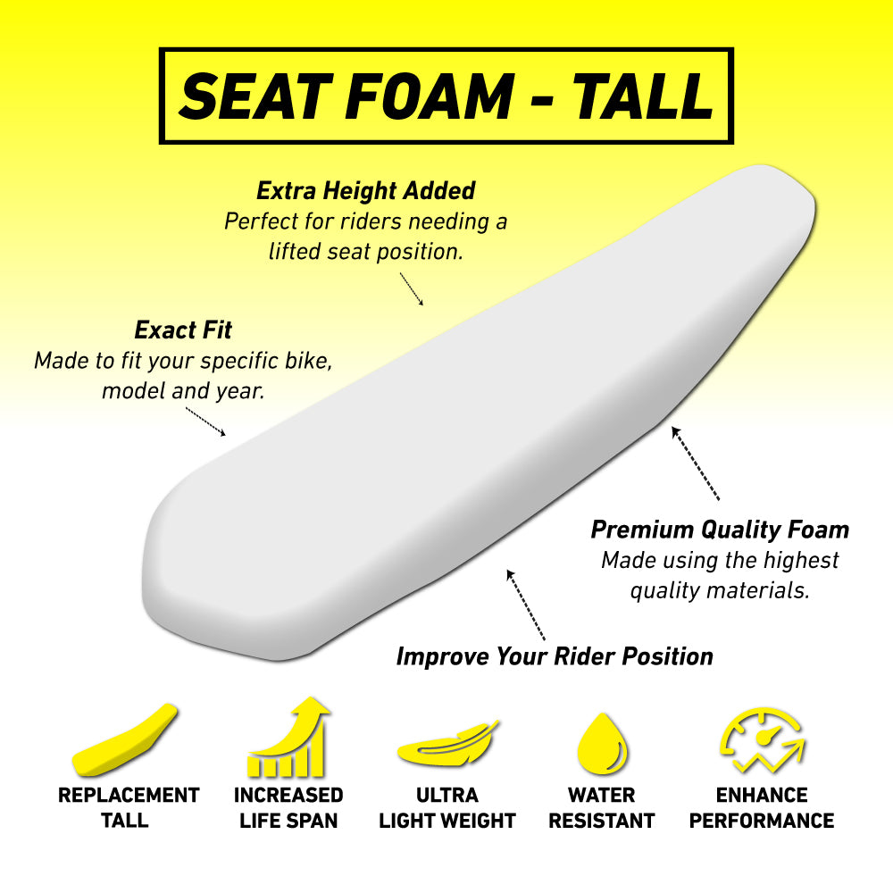 Gas Gas MC125/MC250F/MC450F/EC250/EC300 21-23 /EX300/350 22-23 TALL Seat Foam