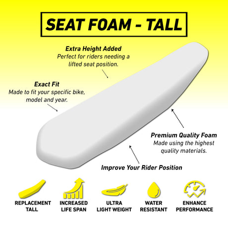 Gas Gas MC125/MC250F/MC450F/EC250/EC300 21-23 /EX300/350 22-23 TALL Seat Foam