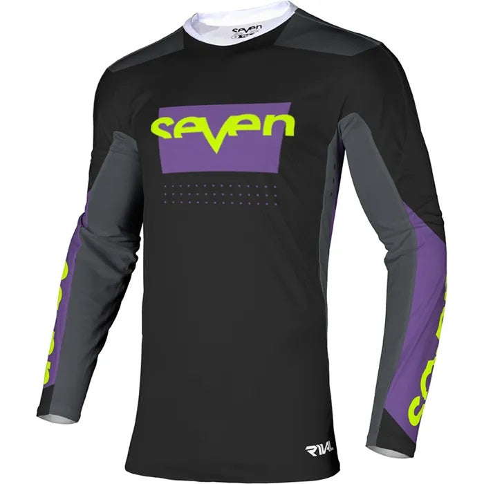 Seven 23.2 Rival Division Jersey Black Youth
