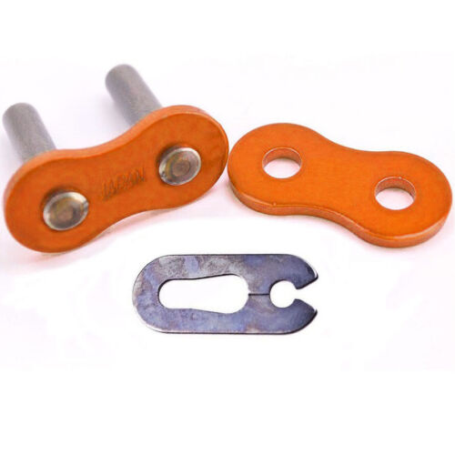 EK 420 H/Duty Motocross Chain Orange Clip Link