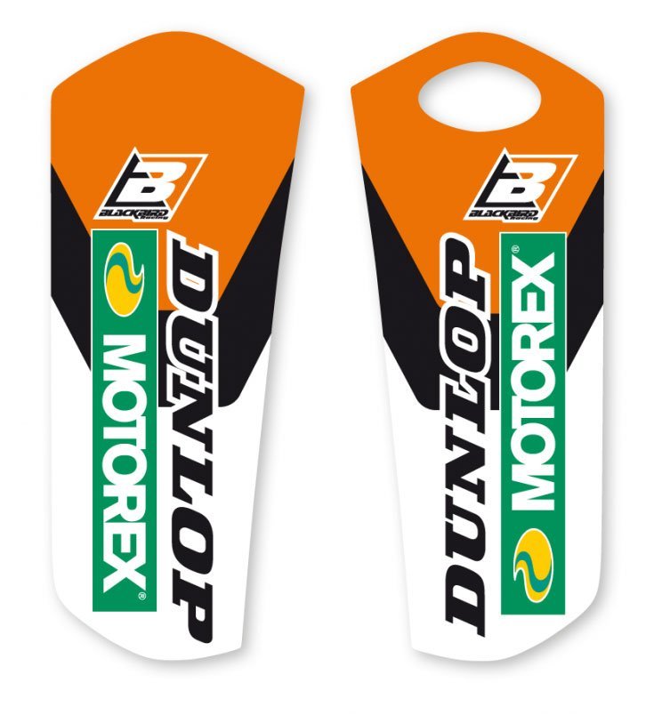 BLACKBIRD DECALS LOWER FORK D4 KTM SX SXF 15-22 EXC EXCF 16-23
