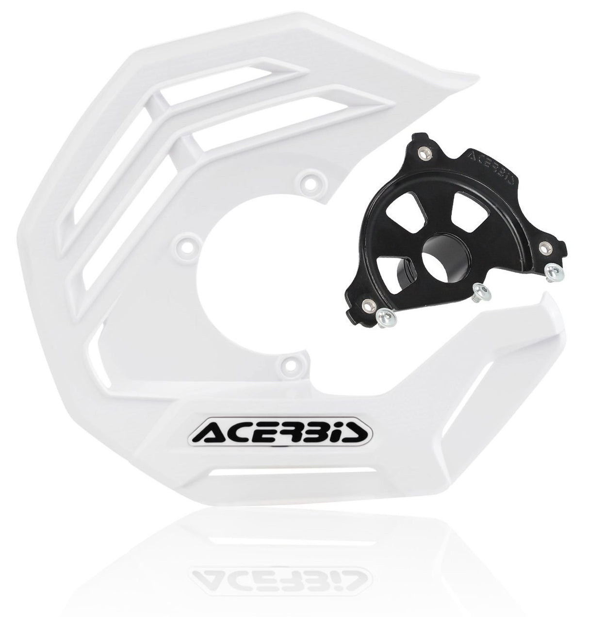ACERBIS X-FUTURE DISC COVER BLK KIT WHITE SX/F 15-23 EXC/F 16-23
