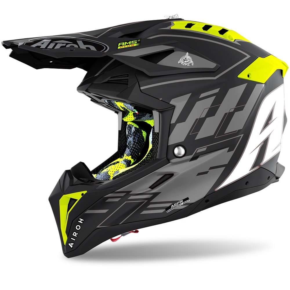 AIROH - AVIATOR 3  ‘RAMPAGE’ BLACK MATT
