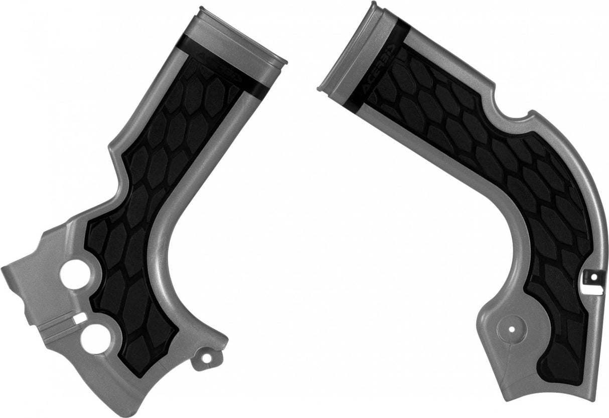 ACERBIS X-GRIP FRAME GUARDS CRF 250 14-17 450 13-16 SILVER-BLK