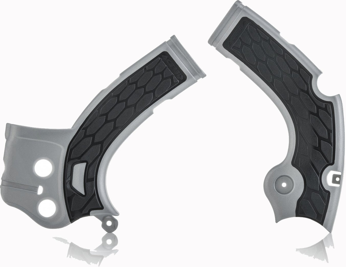 ACERBIS X-GRIP FRAME GUARDS YZF 250 450 WRF 450 SILVER-BLACK