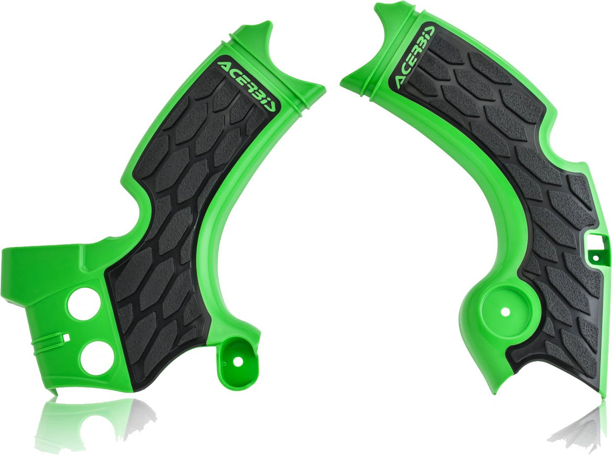 ACERBIS X-GRIP FRAME GUARDS KXF 250 15-20 GREEN-BLACK