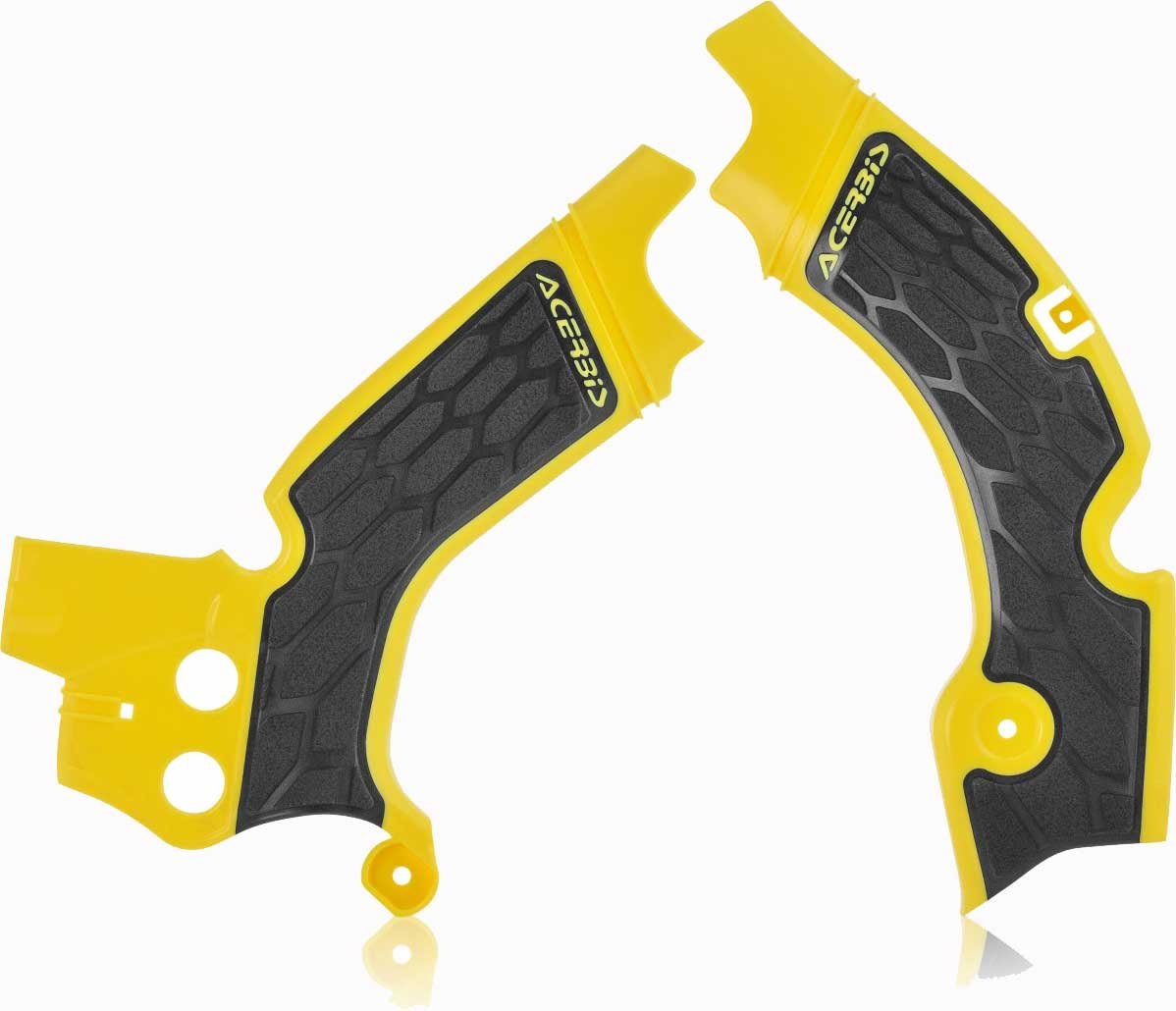 ACERBIS X-GRIP FRAME GUARDS RMZ 450 08-17 YELLOW-BLACK