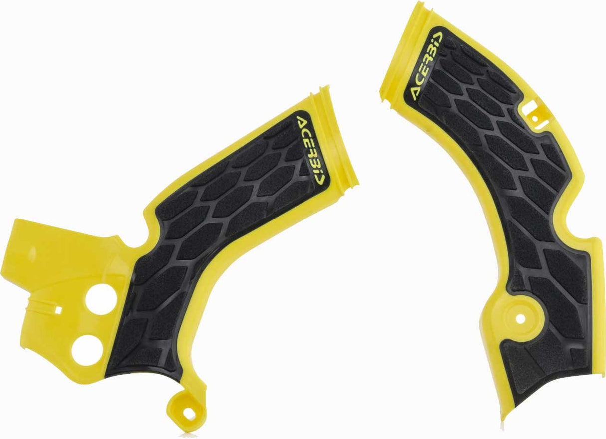 ACERBIS X-GRIP FRAME GUARDS RMZ 250 10-18 YELLOW-BLACK
