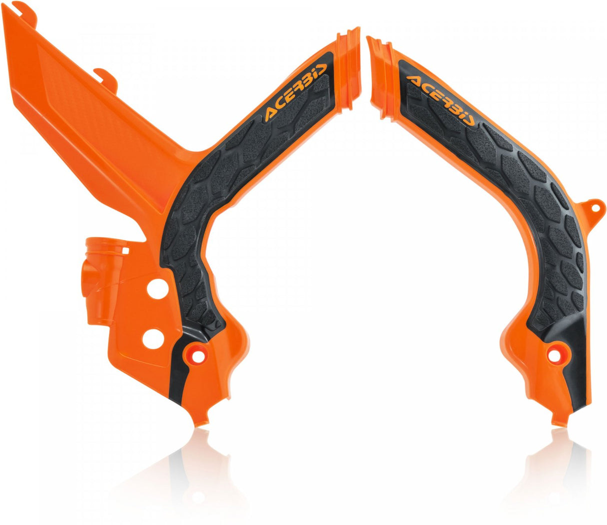 ACERBIS X-GRIP FRAME GUARDS KTM EXC EXCF 20-23 ORANGE BLACK