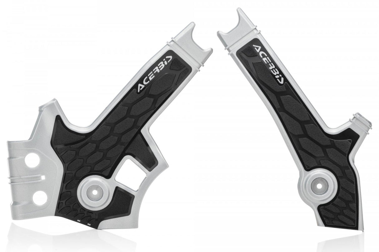 ACERBIS X-GRIP FRAME GUARDS SUZUKI DR 650 96-22 SILVER-BLACK
