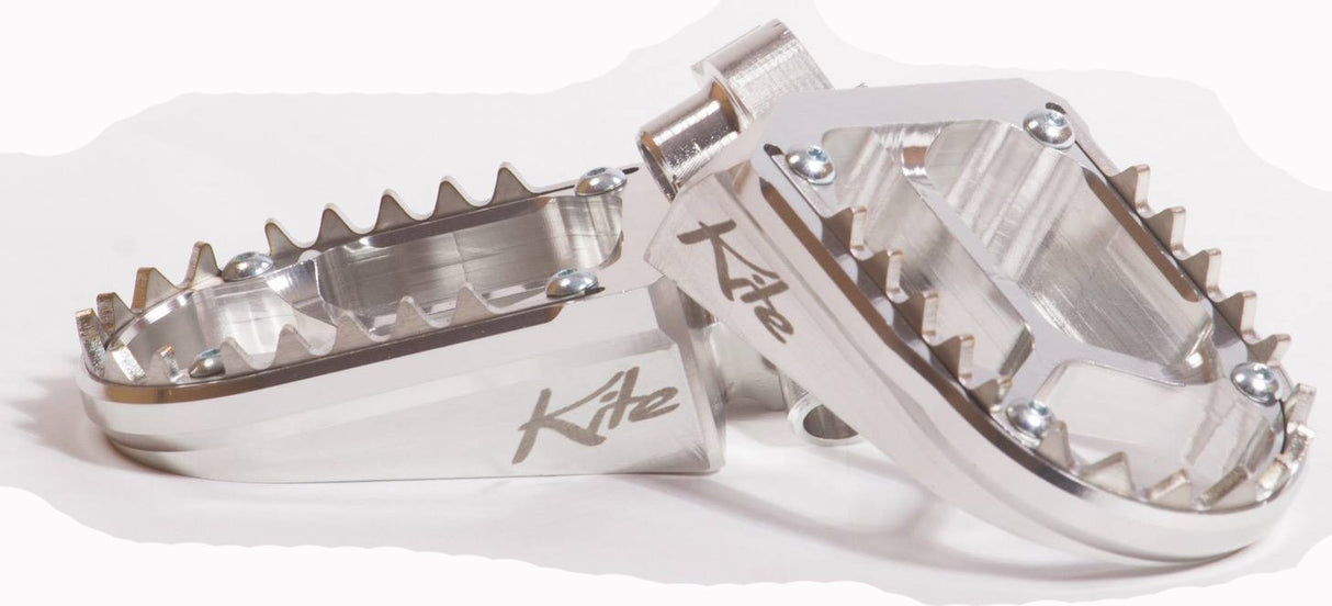 KITE FOOT PEG BILLET ALLOY YAMAHA SILVER