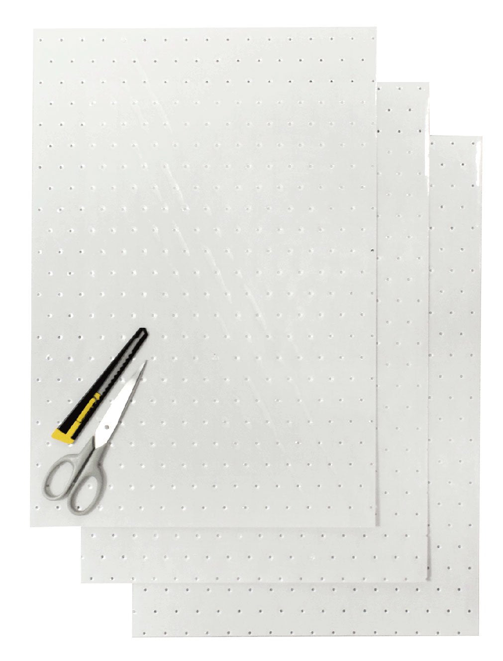 BLACKBIRD DECALS CLEAR HOLE PERFORATED STICKER SHEETS 47x33cm 3PK