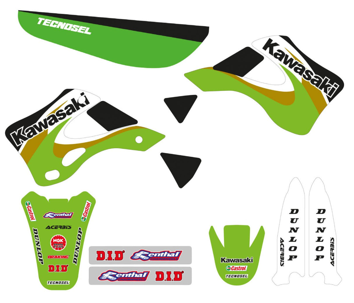 TECNOSEL GRAPHICS KIT REPLICA 2000 KX 125 250 99-02