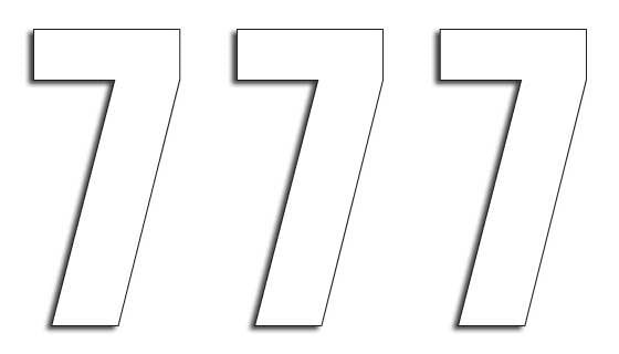 BLACKBIRD NUMBERS TWO SERIES 3PK 16x7.5cm White 7