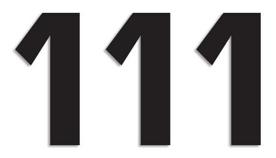 BLACKBIRD NUMBERS TWO SERIES 3PK 16x7.5cm Black 1