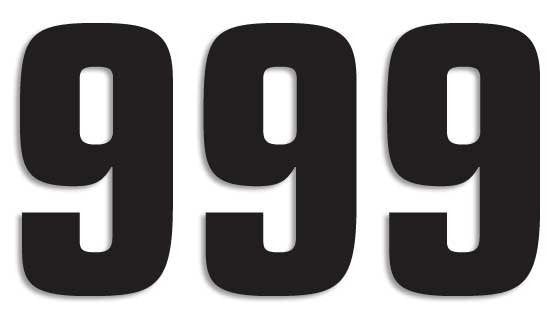 BLACKBIRD NUMBERS TWO SERIES 3PK 16x7.5cm Black 9